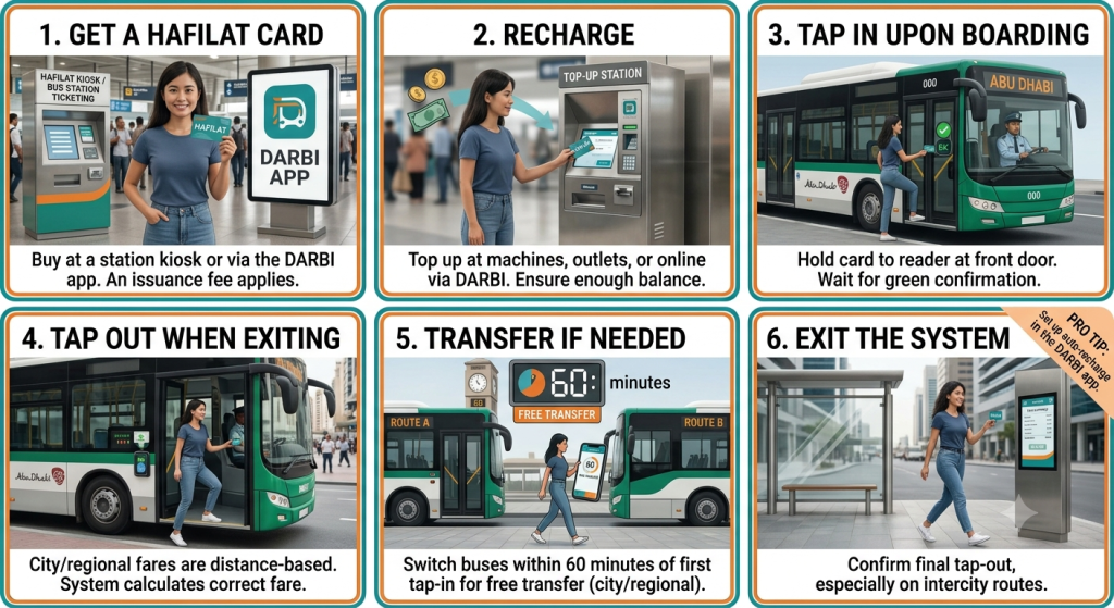 How to Use a Hafilat Bus